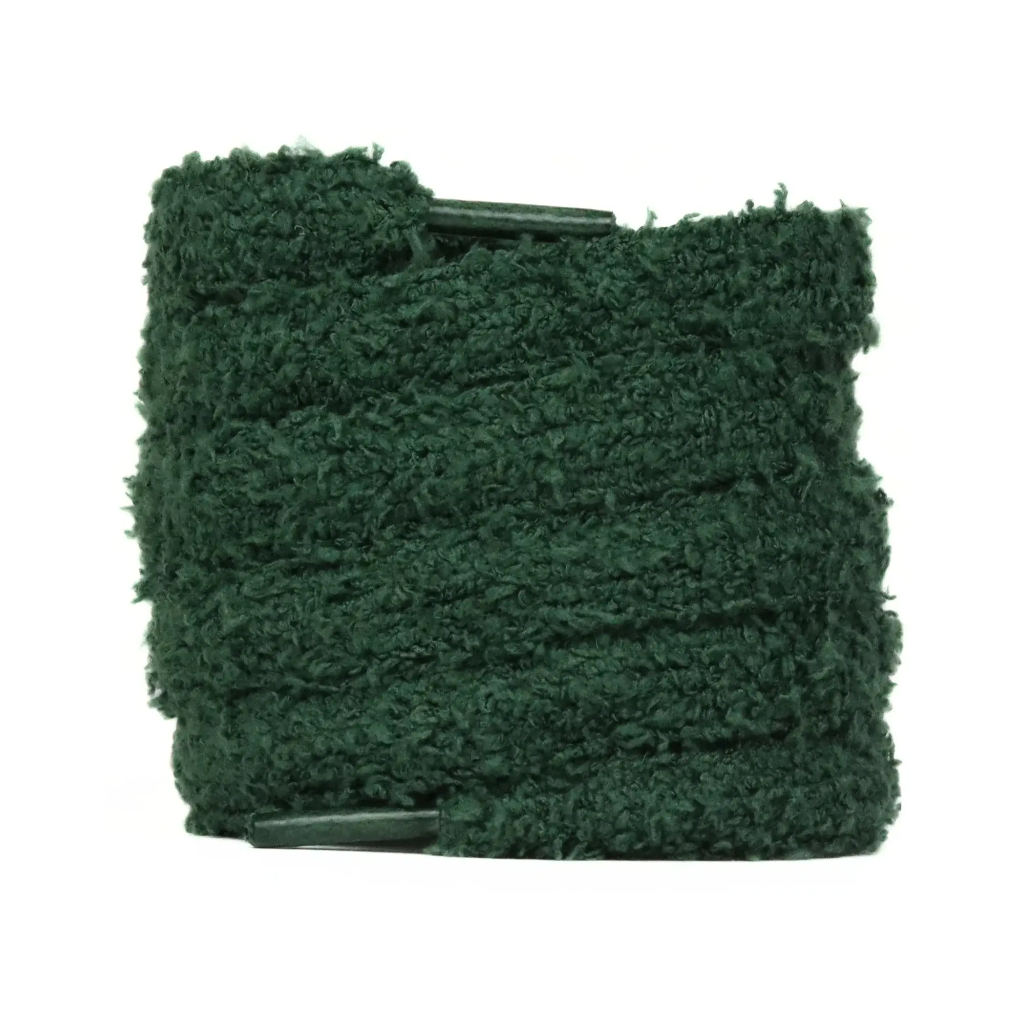 Lacet peluche 15mm couleur Vert