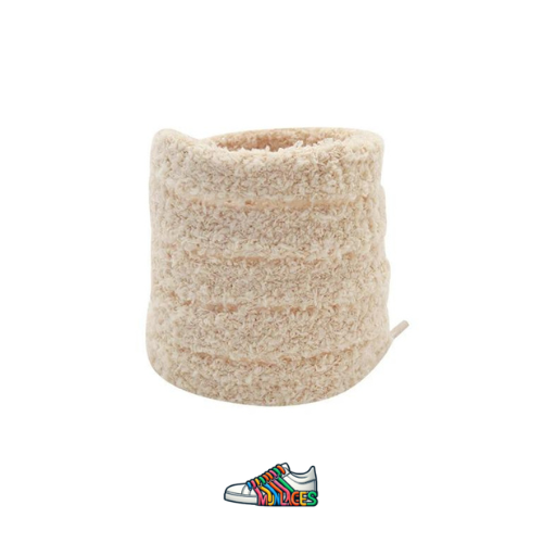 Lacet peluche abricot clair