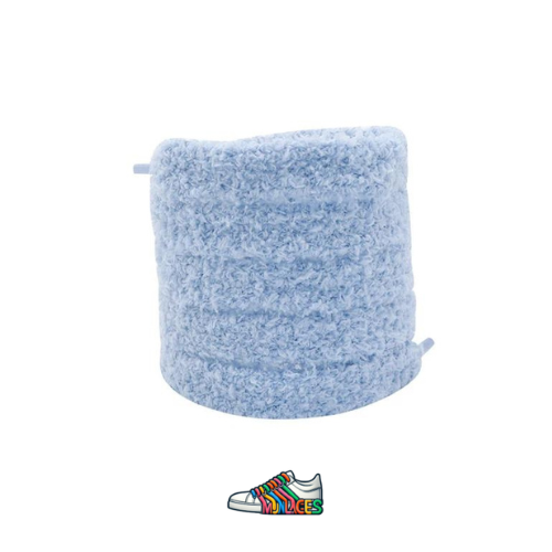 Lacet peluche bleu