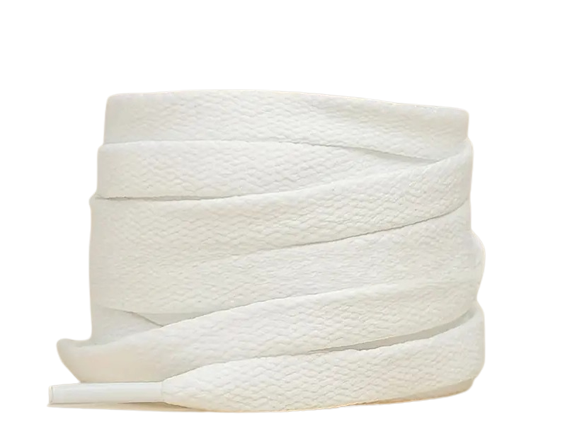 Lacet plat Blanc crème