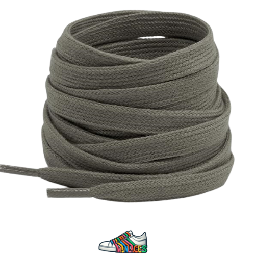 Lacet plat Gris army