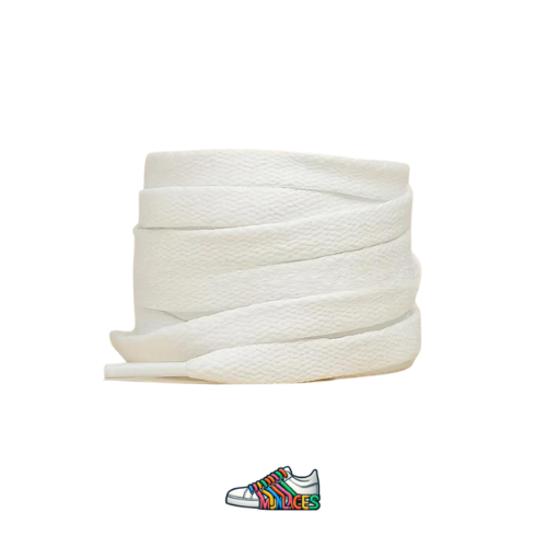 lacets de sport blancs