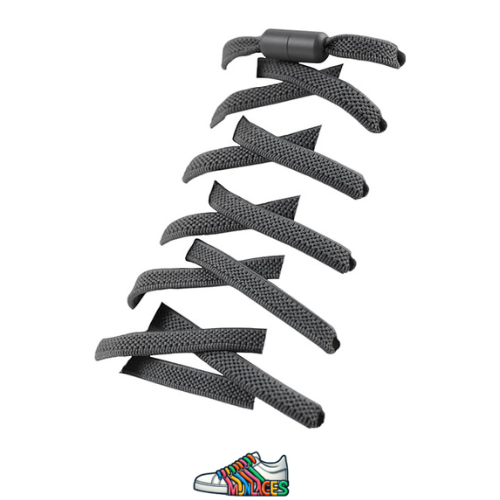 Lacets Élastiques Plats Noirs