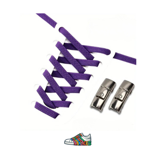 lacets élastiques violet