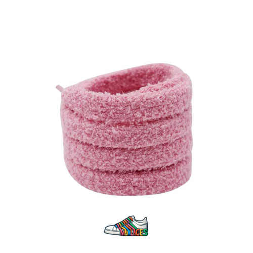 Lacets en Peluche Rose