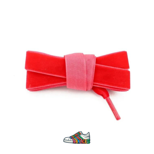 lacets en velours Rouge