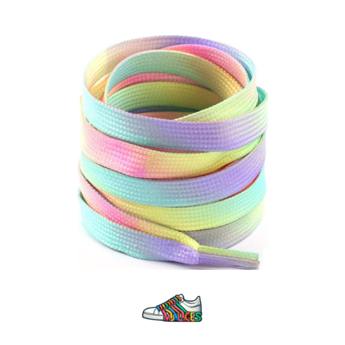 Lacets Plats arc-en-ciel