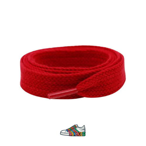 Lacets Plats Classiques Rouge - Vue principale