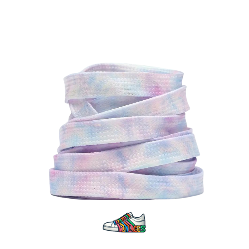 Lacets Plats en délave Violet