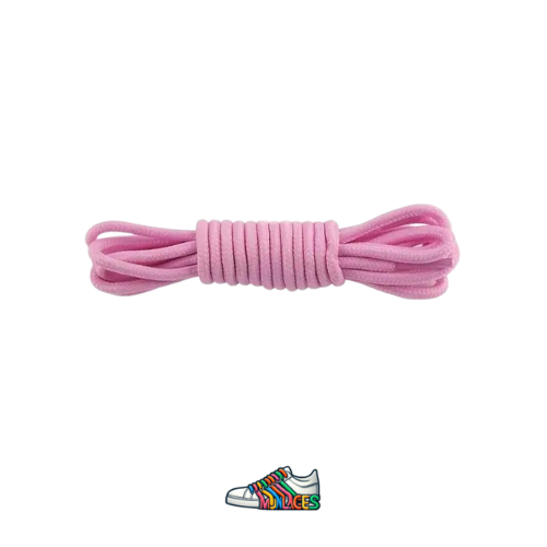 Lacets ronds & épais rose