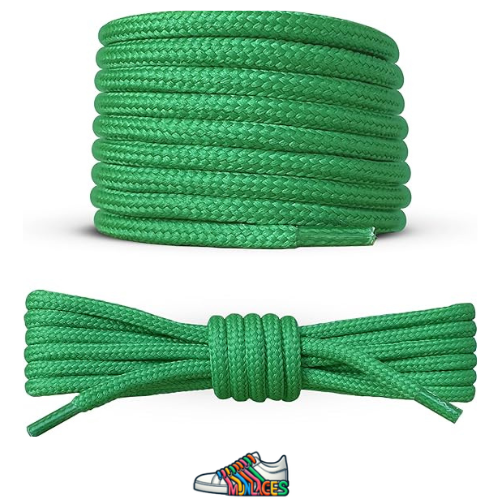 Lacets ronds & épais Vert