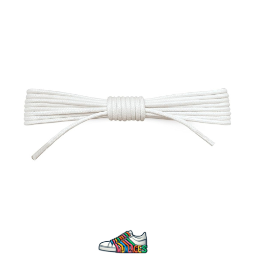 Lacets Ronds et Fins blanc