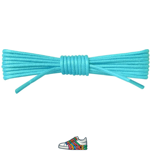 Lacets Ronds et Fins Bleu Turquoise - Vue principale