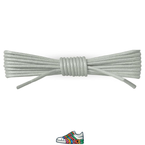 Lacets ronds et fins Gris Vert - Vue principale