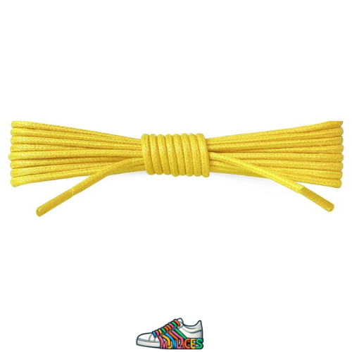 Lacets ronds et fins Jaune