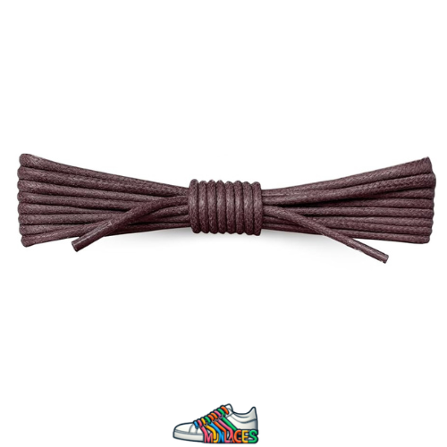 Lacets ronds et fins Marron Foncé - Vue principale