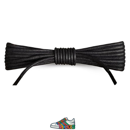 Lacets ronds et fins Noir