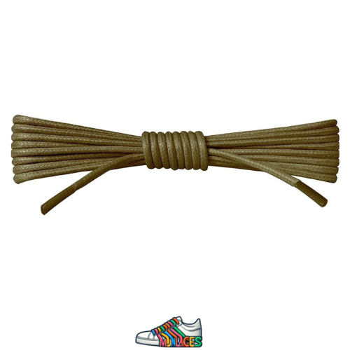 Lacets Ronds et Fins Vert Kaki - Vue principale