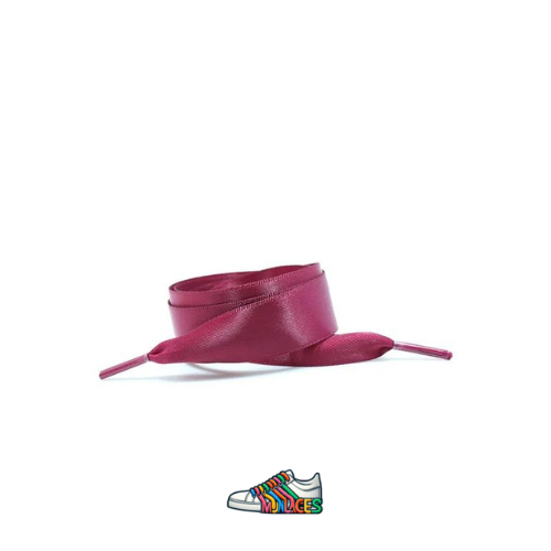 Lacets satin Bordeaux