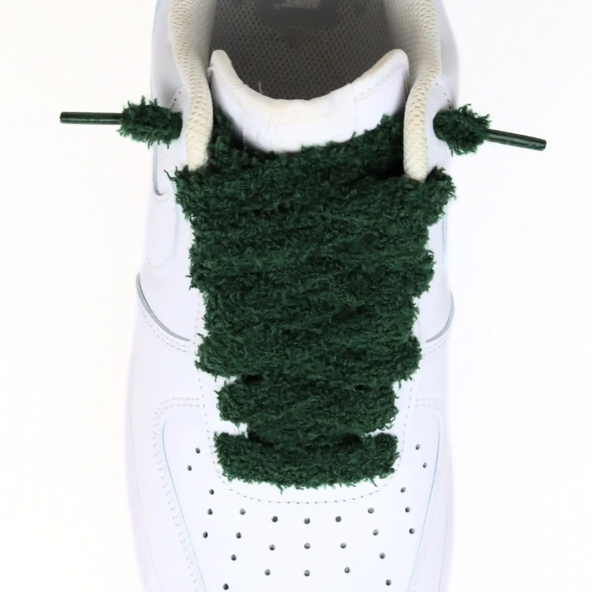 Flacet Lacet Peluche 15mm Vert | MonLacets.com | MonLacets
