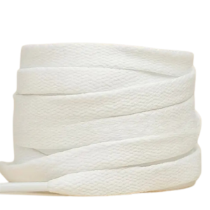 une image du produit Lacet plat blanc creme